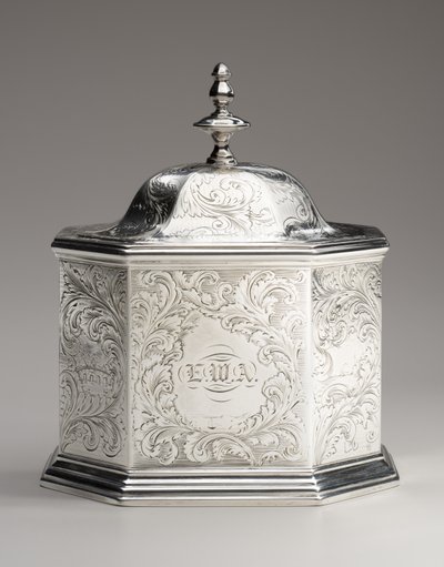 Teekanisteri, 1845 tekijältä Obadiah Rich