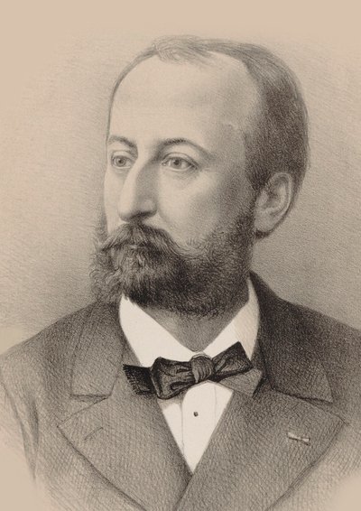Säveltäjä Camille Saint-Saënsin muotokuva 1835-1921, 1879. tekijältä Octave Edouard Jean Jahyer