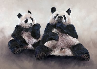Kiinan karhu, Pixiu, 2014 (akryyli kankaalle) tekijältä Odile Kidd