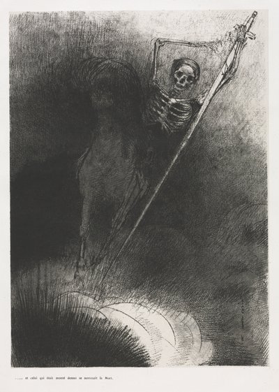 Ja Hänen nimensä, joka istui Hänessä, oli Kuolema tekijältä Odilon Redon