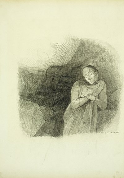 Ilmestys, 1870-75 tekijältä Odilon Redon