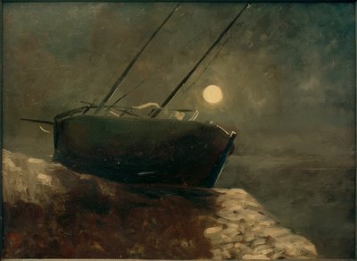 Kuutamoinen vene tekijältä Odilon Redon