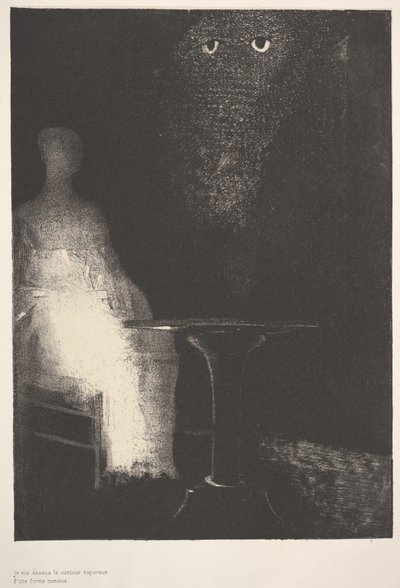 Alla näin ihmismuodon höyryiset muodot, 1896. tekijältä Odilon Redon