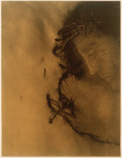 Christus (Die Dornenkrone) tekijältä Odilon Redon