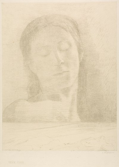 Suljetut silmät tekijältä Odilon Redon