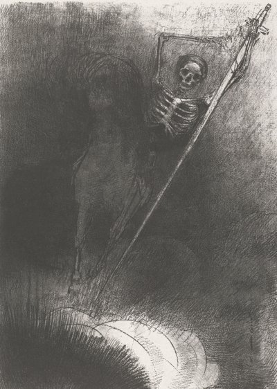 Kuolema hevosella, 1899 (tulostus) tekijältä Odilon Redon