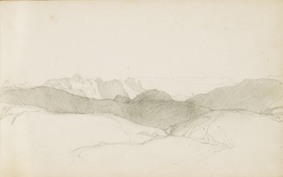 Piirustus albumista nimeltä "The Baskimaa", 1862-63 tekijältä Odilon Redon