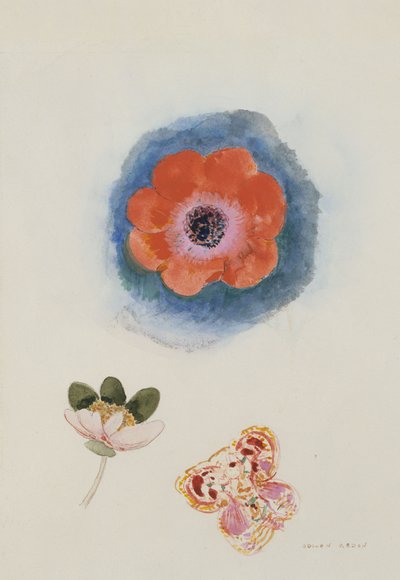 Blumenstudie tekijältä Odilon Redon