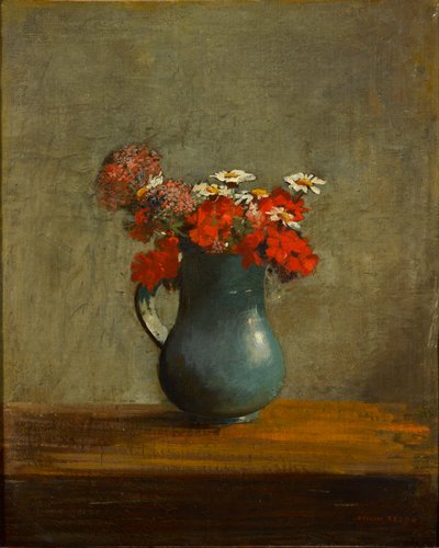 Kukkia maljakossa tekijältä Odilon Redon