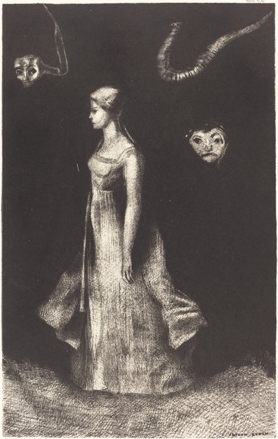 Kummitus (pakkomielle) tekijältä Odilon Redon
