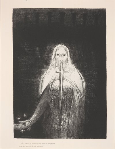 "Hän piti seitsemää tähteä oikeassa kädessään...", kuvitus sarjasta "Apocalypse de Saint-Jean" tekijältä Odilon Redon