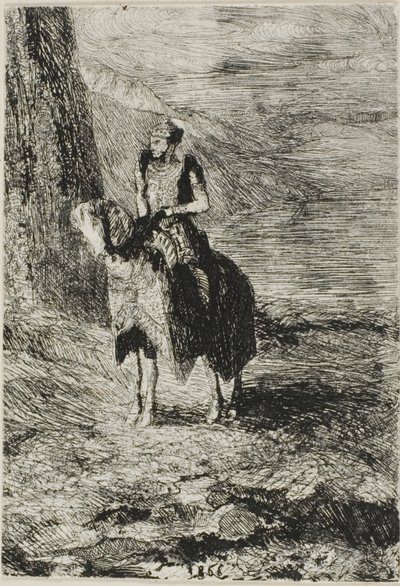 Ratsasmies odottaa tekijältä Odilon Redon