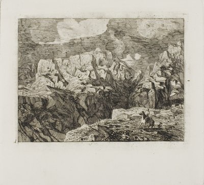 Ratsasmies vuoristossa tekijältä Odilon Redon