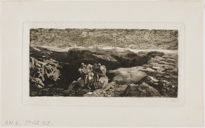 Ratsumiehet taistelussa tekijältä Odilon Redon