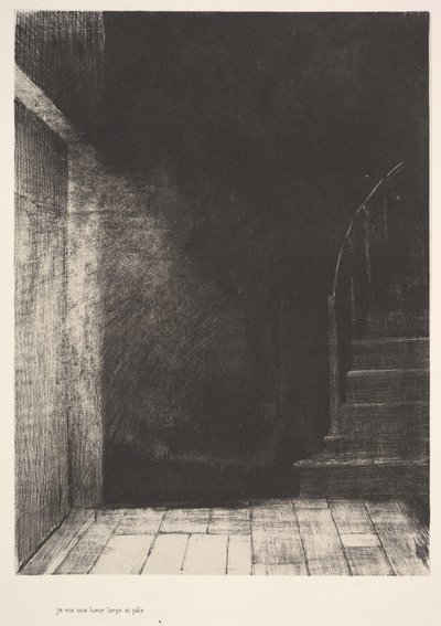 Näin suuren ja vaalean valon välähdyksen, 1896. tekijältä Odilon Redon