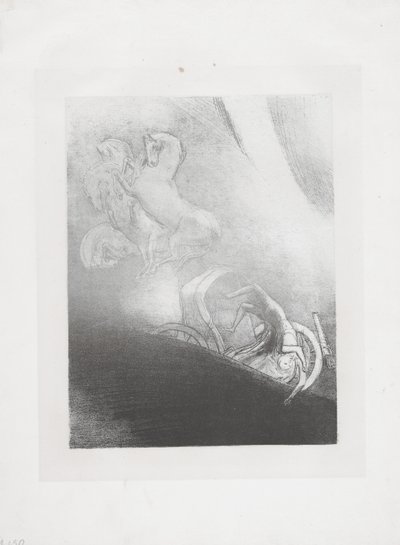 Hän putoaa kuiluun... tekijältä Odilon Redon