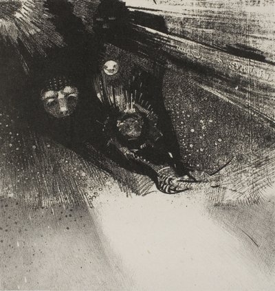 Toukat niin verettömät ja niin kauhistuttavat, levy 5/6 tekijältä Odilon Redon