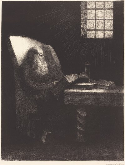 Lukija (The reader) tekijältä Odilon Redon