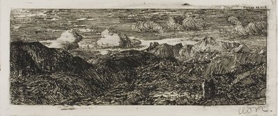 Vuoristomaisema tekijältä Odilon Redon