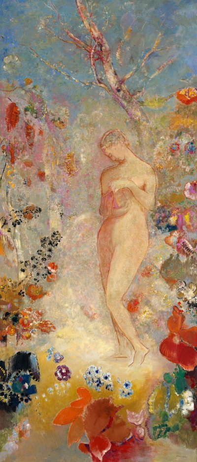 Pandora, noin 1914 tekijältä Odilon Redon