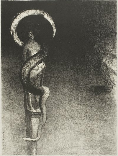 Käärme-Halo tekijältä Odilon Redon