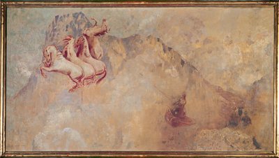 Aurinkovaunut (öljy kankaalle) tekijältä Odilon Redon