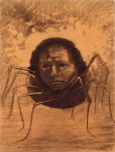 Itkevä hämähäkki tekijältä Odilon Redon