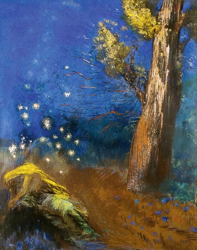 Buddhan kuolema La Mort de Bouddha tekijältä Odilon Redon
