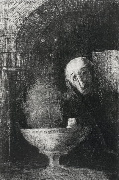 Ääretön haku, Yöstä, 1886 tekijältä Odilon Redon