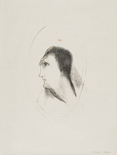 Etuluun [luun] leveys ja tasaisuus, levy 6/6 tekijältä Odilon Redon