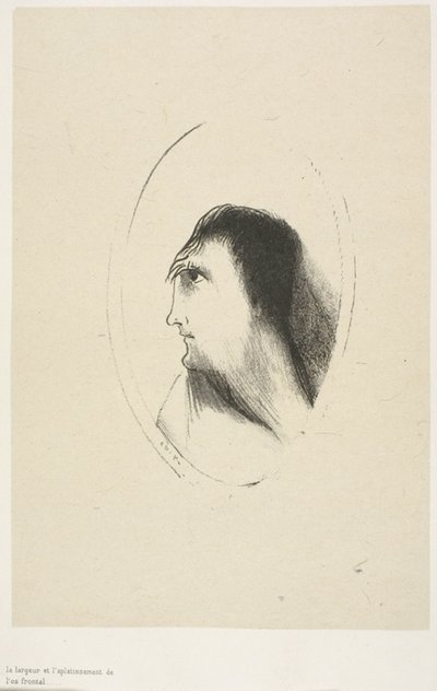 Etuluun [luun] leveys ja tasaisuus, levy 6/6 tekijältä Odilon Redon