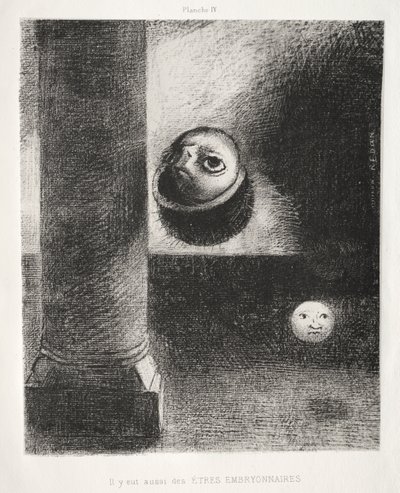 Siellä oli myös alkioolentoja tekijältä Odilon Redon