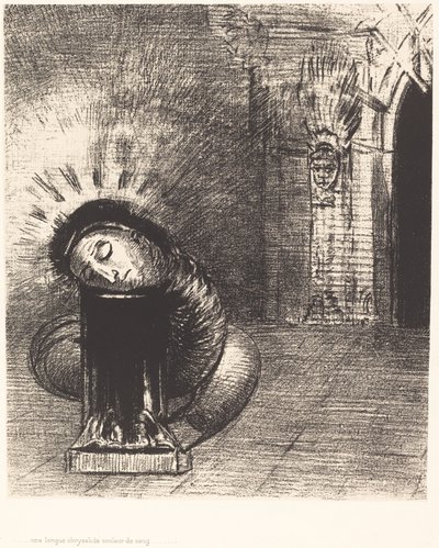 Pitkä chrysalis, veren väri tekijältä Odilon Redon
