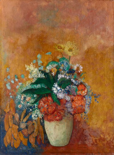 Maljakko kukkia tekijältä Odilon Redon
