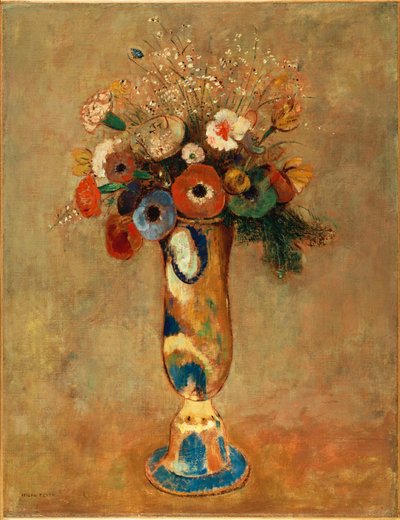 Kukkimaljakko, 1912 tekijältä Odilon Redon