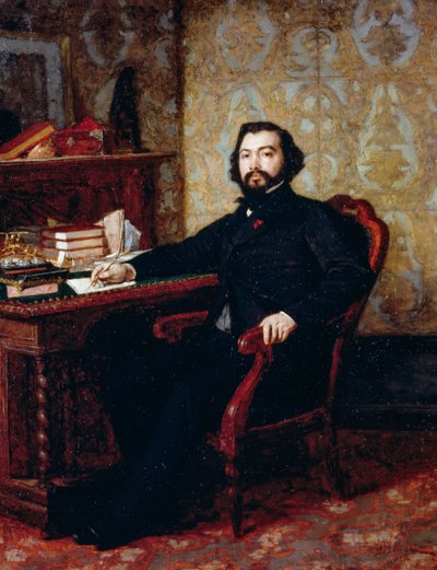 Lakimies Aristide Minellin muotokuva, Odoardo Borrani (1833-1905), öljytaulu, 40,5x32,5 cm tekijältä Odoardo Borrani