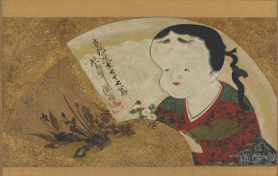 Uzume Okame ja kukat, 1700-1800-luku. tekijältä Ogata Kenzan