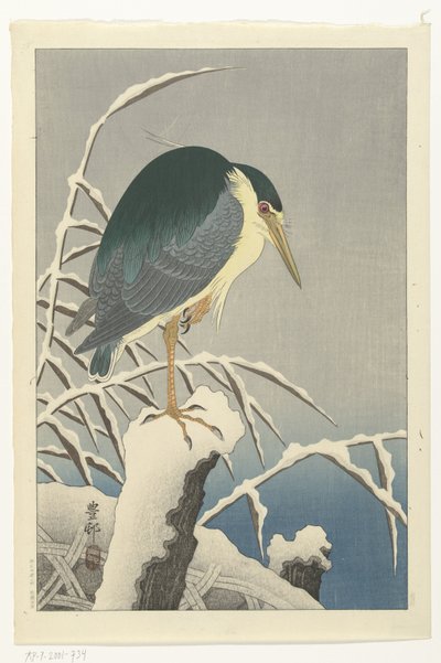 Heron lumessa tekijältä Ohara Koson