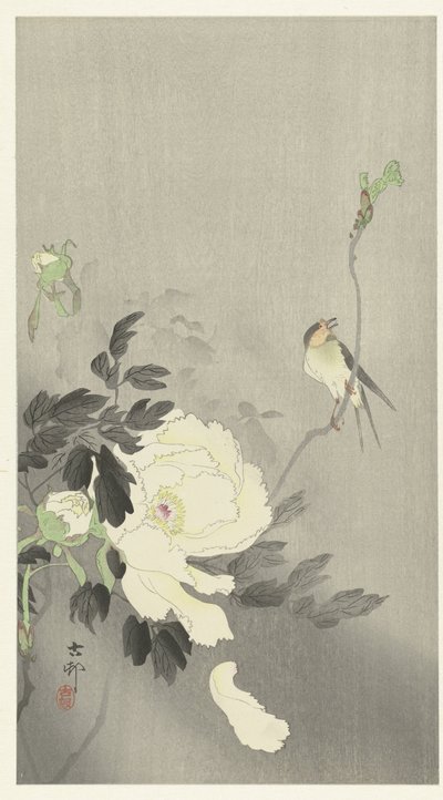 Niele pionin kanssa tekijältä Ohara Koson