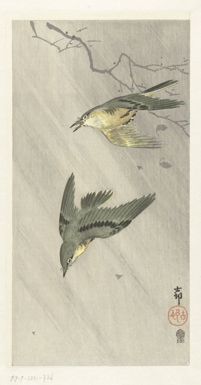 Laululinnut sateessa tekijältä Ohara Koson