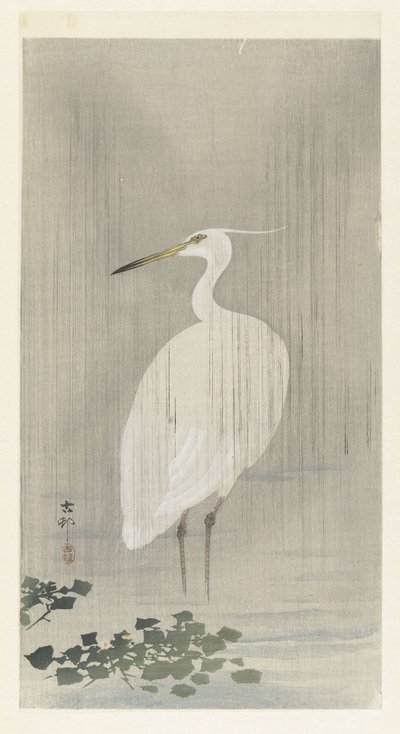 Egret sateessa tekijältä Ohara Koson