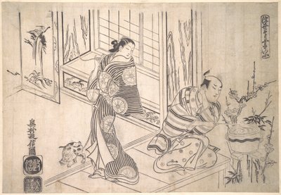 Parodia Xu Youn ja Chao Fun legendasta tekijältä Okumura Masanobu