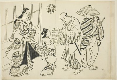 Yugao-luku elokuvasta "The Tale of Genji" (Genji Yugao), sarjasta Genji-parodioita tekijältä Okumura Masanobu