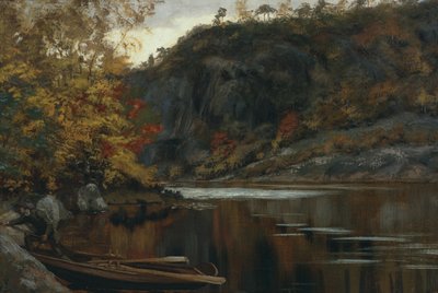 Holskaukilen maisema (öljy kankaalle) tekijältä Olaf Isaachsen