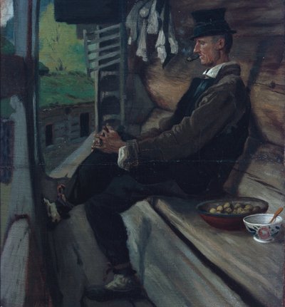 Nimetön (öljy kankaalle) tekijältä Olaf Isaachsen