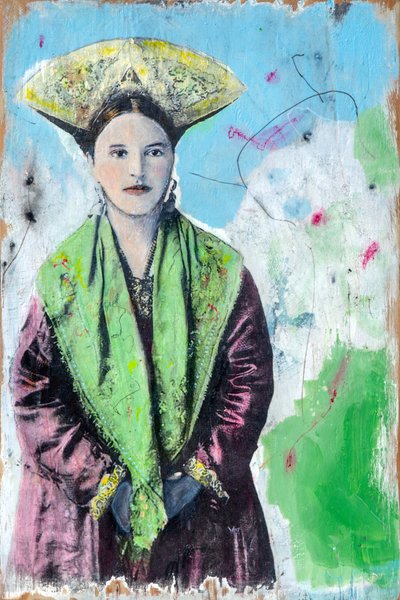 Damina russa , 2024 (sekatekniikka puulle) tekijältä Olivia Gozzano