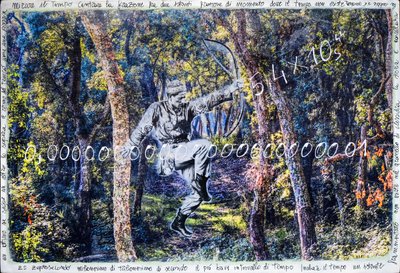 Zeptosecondi, 2025 (sekatekniikka puulle) tekijältä Olivia Gozzano