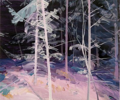Black Forest 1, 2017 (akryyli kankaalle) tekijältä Olivier Morel
