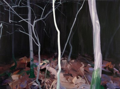 Metsä 13 perjantai-13.11.2015 (akryyli kankaalle) tekijältä Olivier Morel