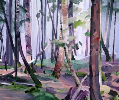Forest 22,2017 (akryyli kankaalle) tekijältä Olivier Morel